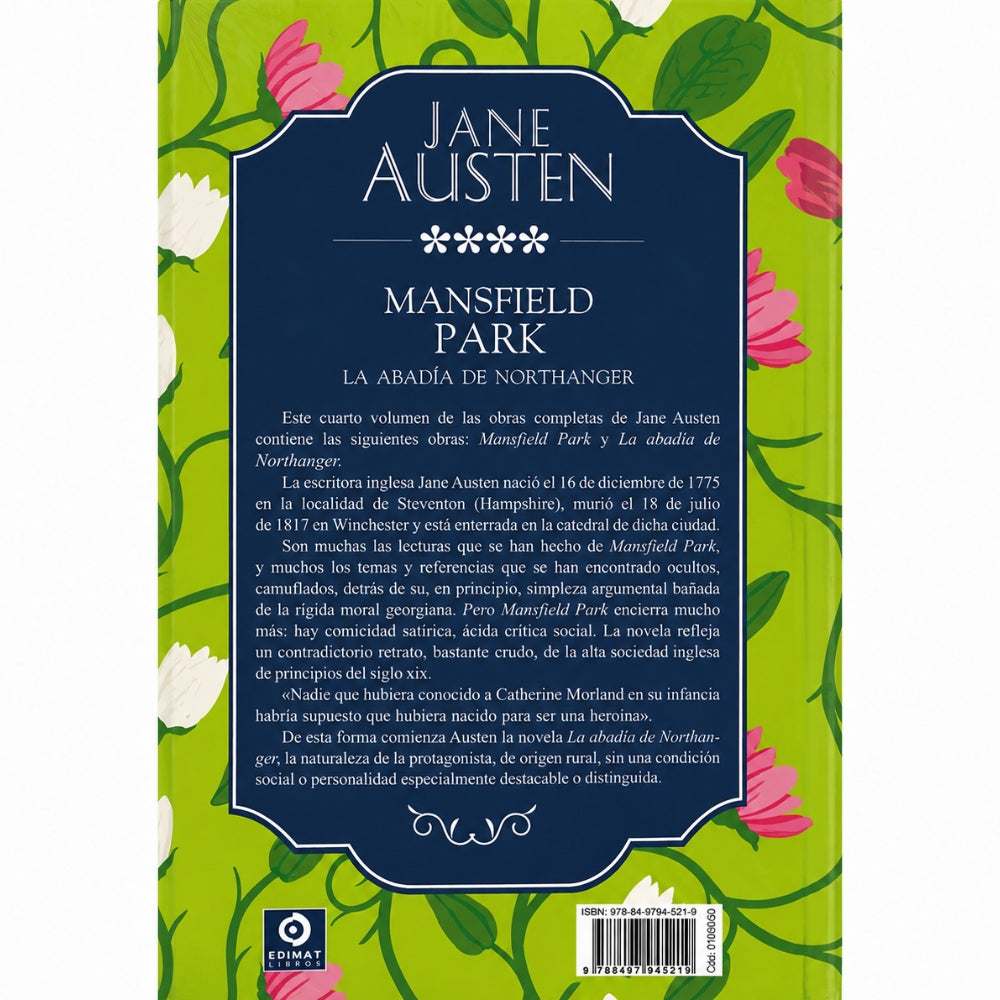 Jane Austen "Mansfield Park; La Abadia De Northanger"