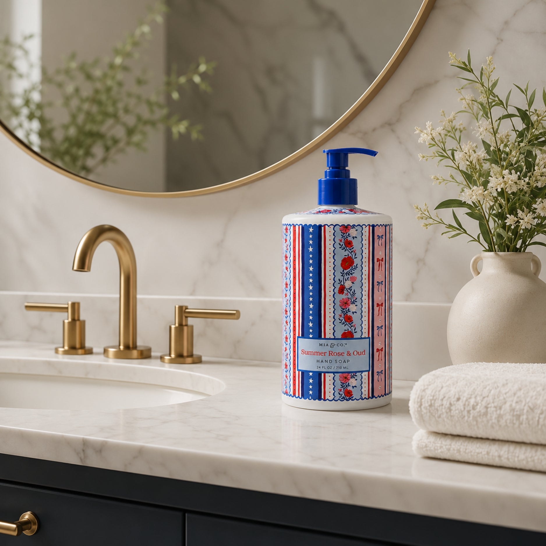 Mia & Co Summer Rose & Oud Hand Soap 710ml