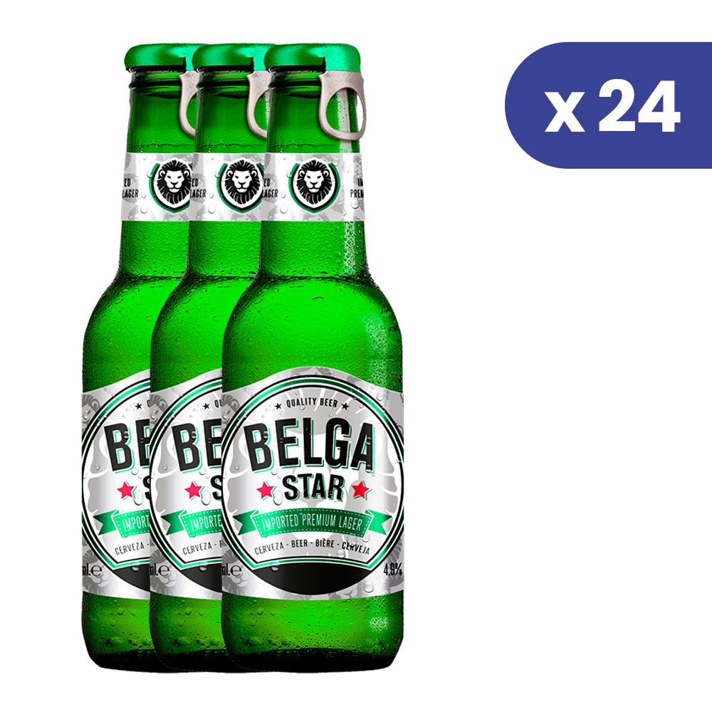 Cerveza Belga Star 24 Botellas de 250ml