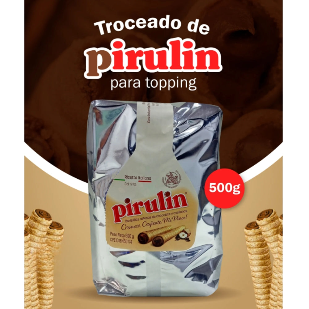 Pirulin Chocolate Food Service Trocitos 500gr