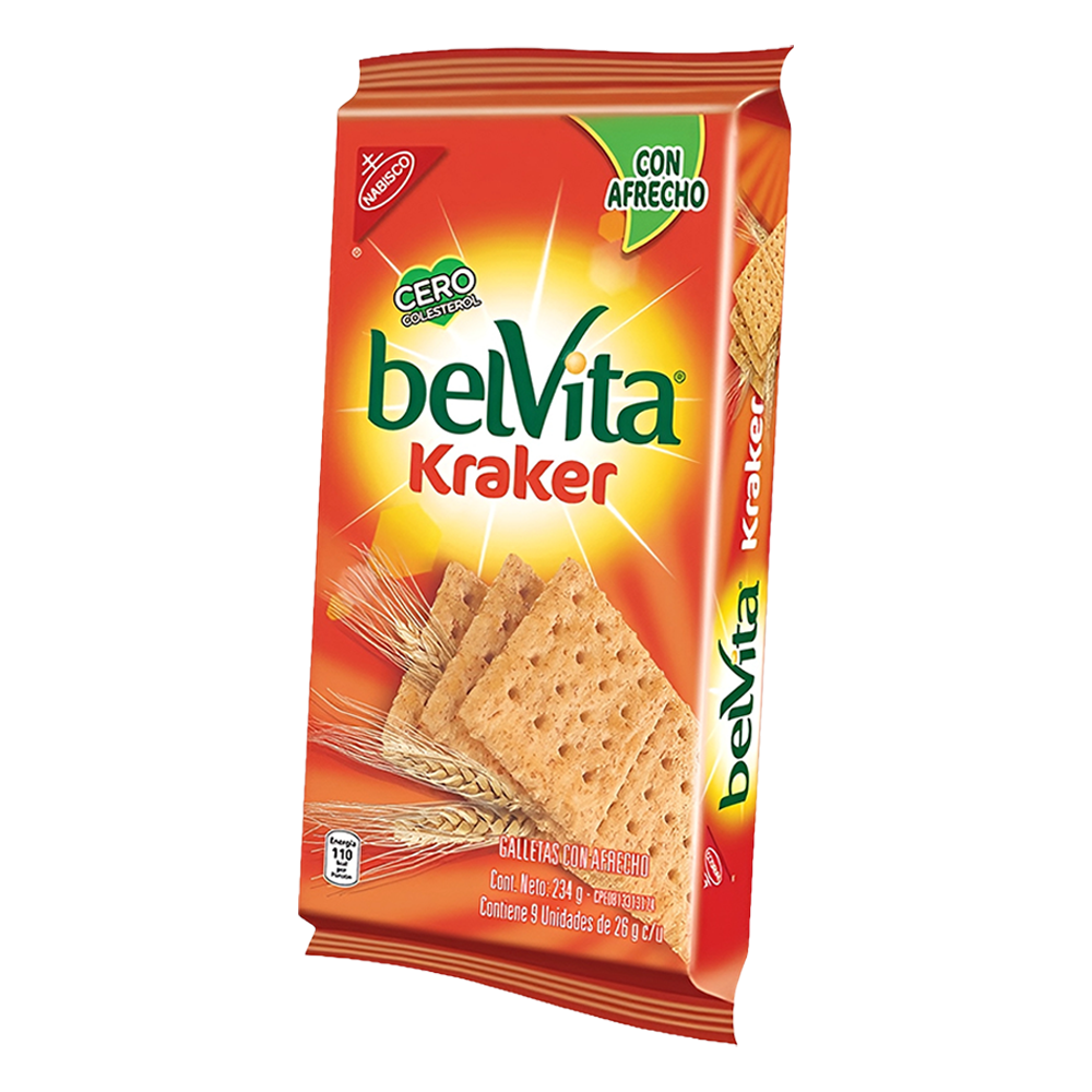 Galletas Belvita 9 Unidades Kraker Cero Colesterol 234g