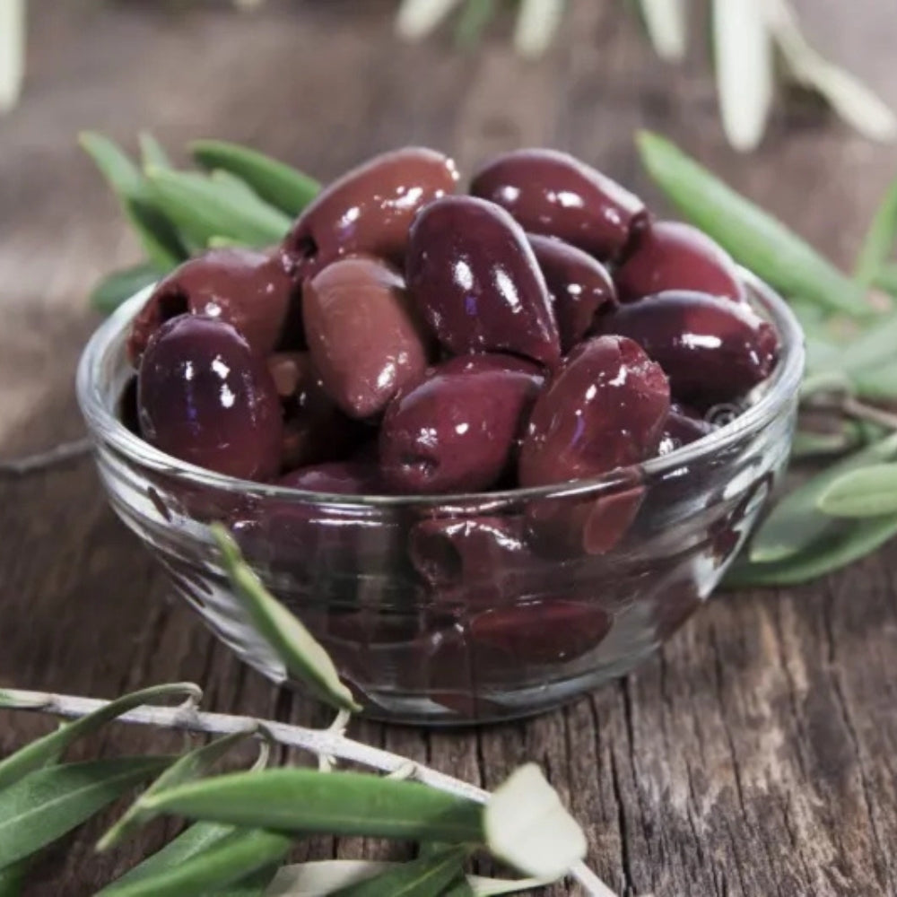 Excelencia Aceitunas Negras Con Hueso Kalamata Envase Vidrio 420gr