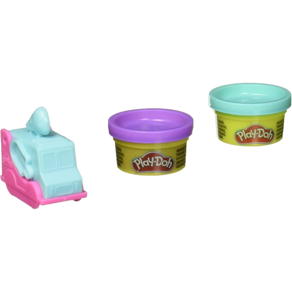 Hasbro Play-Doh Juego De Mini Camión De Comida Rosado Y Azul 3+