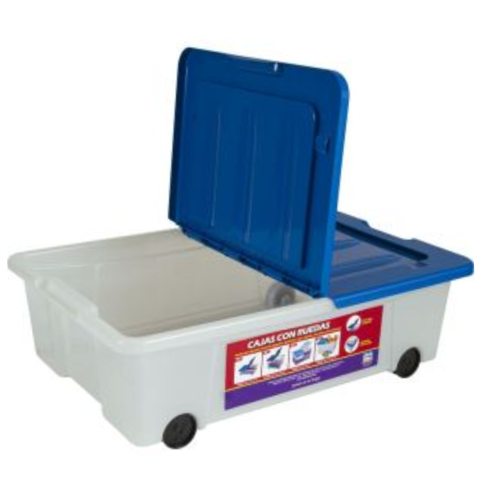 Alfa Hogar Caja Organizadora Con Ruedas 25Lt