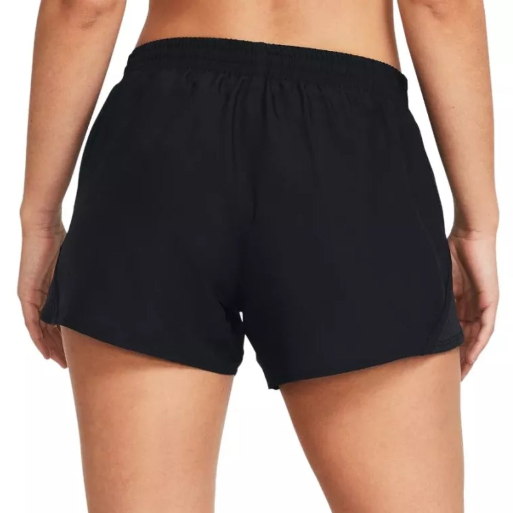 Under Armour Short Deportivo Fly By 3" Para Damas Color Negro