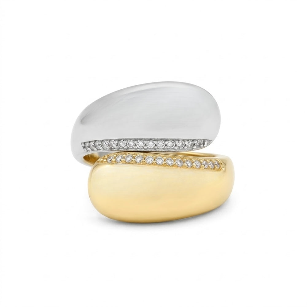 H&Co Anillo Ajustable Para Damas Dualia