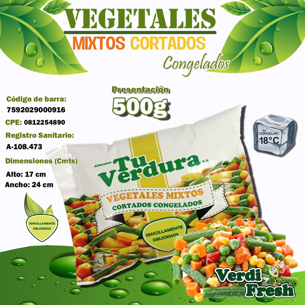 Verdi Fresh Vegetales Mixtos Congelados 500gr