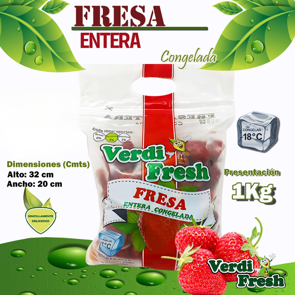 Verdi Fresh Fresas Congelada 1 Kilo