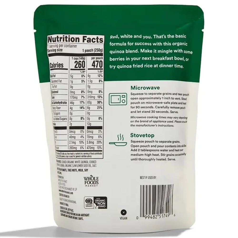 365 Whole Foods Market Organic White & Red Quinoa Blend 250gr