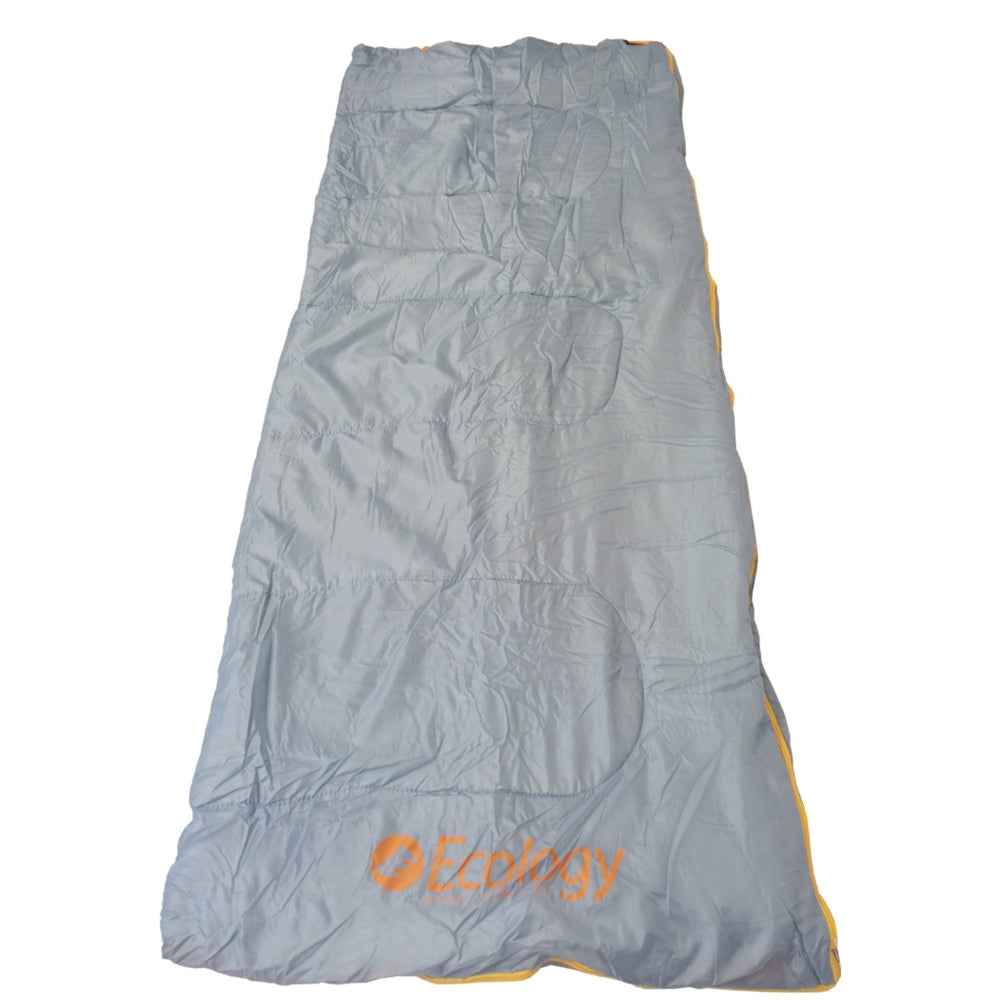 Ecology Saco De Dormir Weekend Individual/Doble Con Almohada Inflable Gris Y Naranja