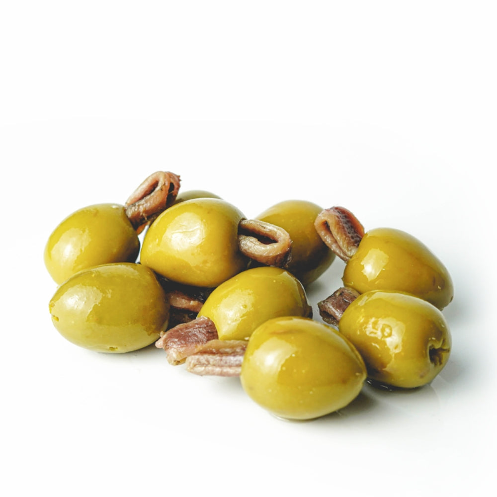 Excelencia Aceitunas Verdes Rellenas De Anchoas Envase Lata 350gr