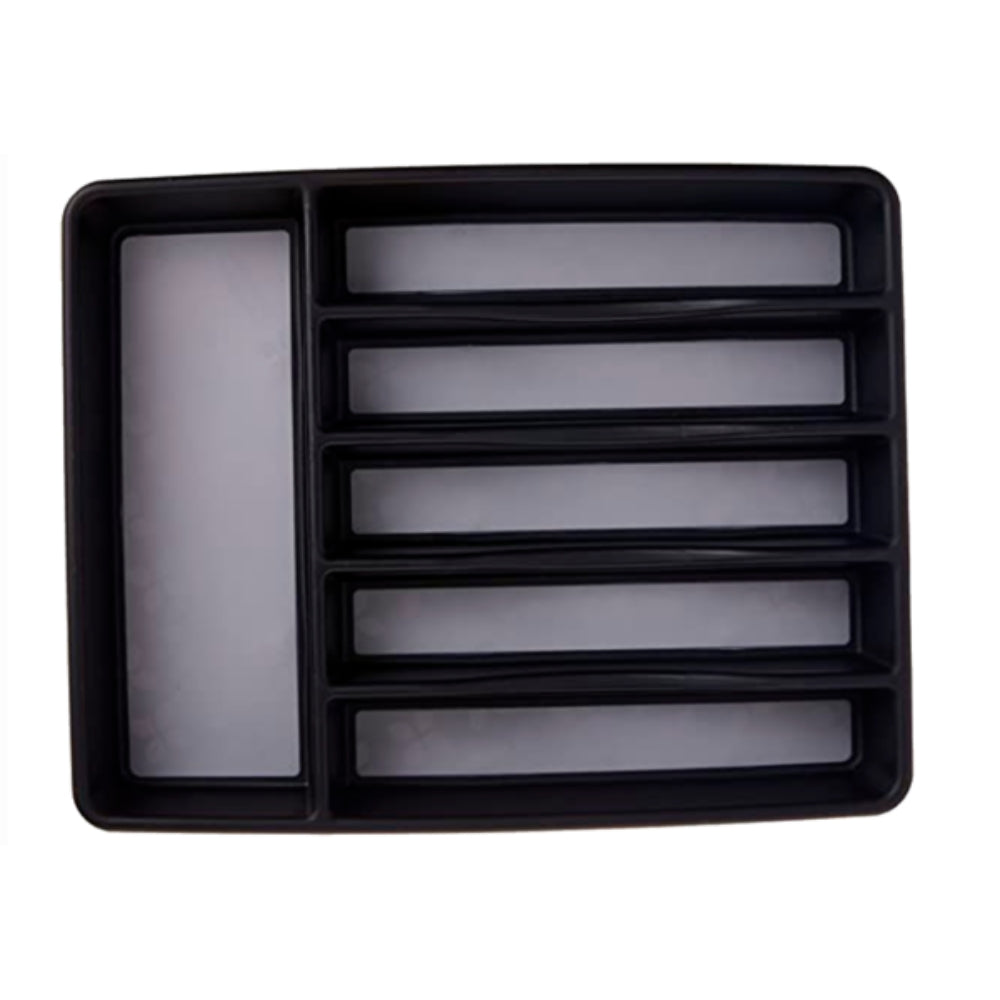 Rubbermaid Organizador De Cubiertos Antideslizante Negro