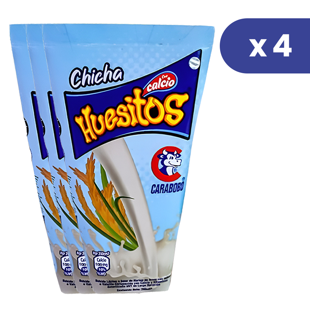 Huesitos Bebida Lactea con Sabor a Chicha 200ml 4Und