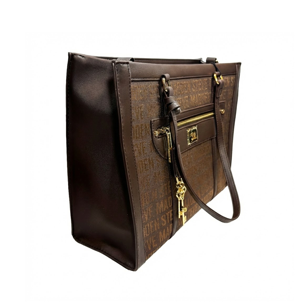 Steve Madden Cartera Book Tote Sepia Multi
