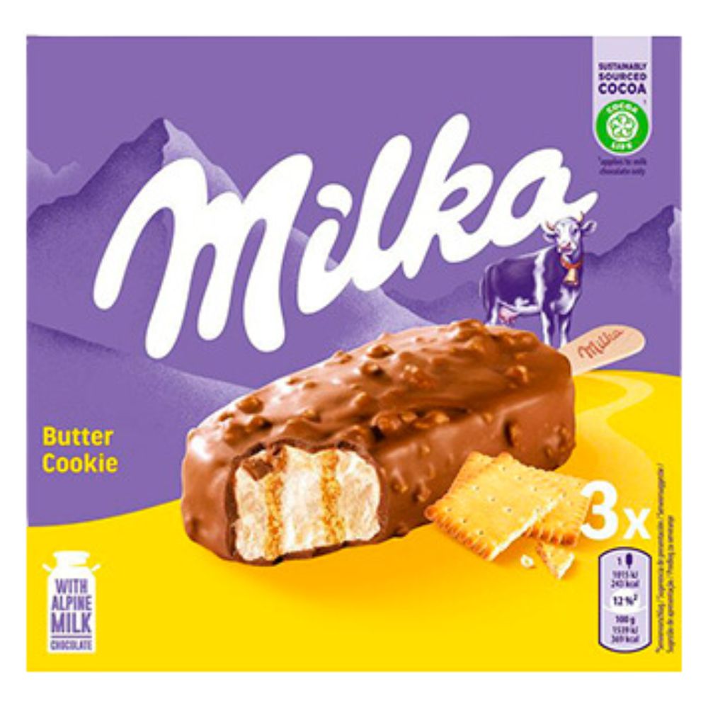 Milka Helado Bombon Butter Cookie Paletas 3 Und