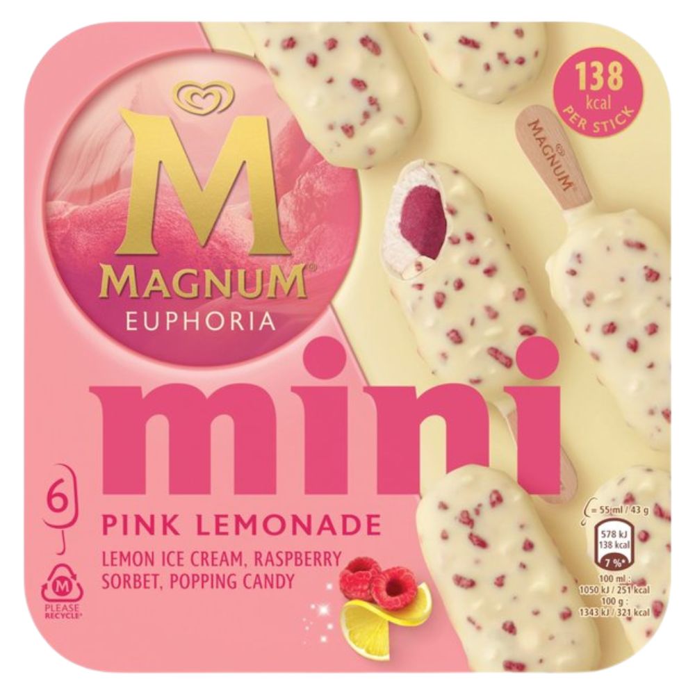 Magnum Helado Mini Euphonia Lemonade Ice Cream 6 Und