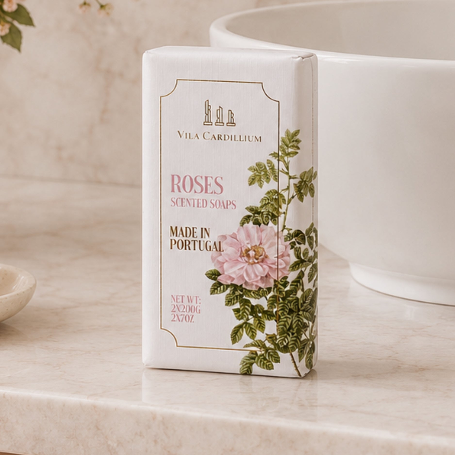 Vila Cardillium Jabon de Barra Roses Pack 2 Und