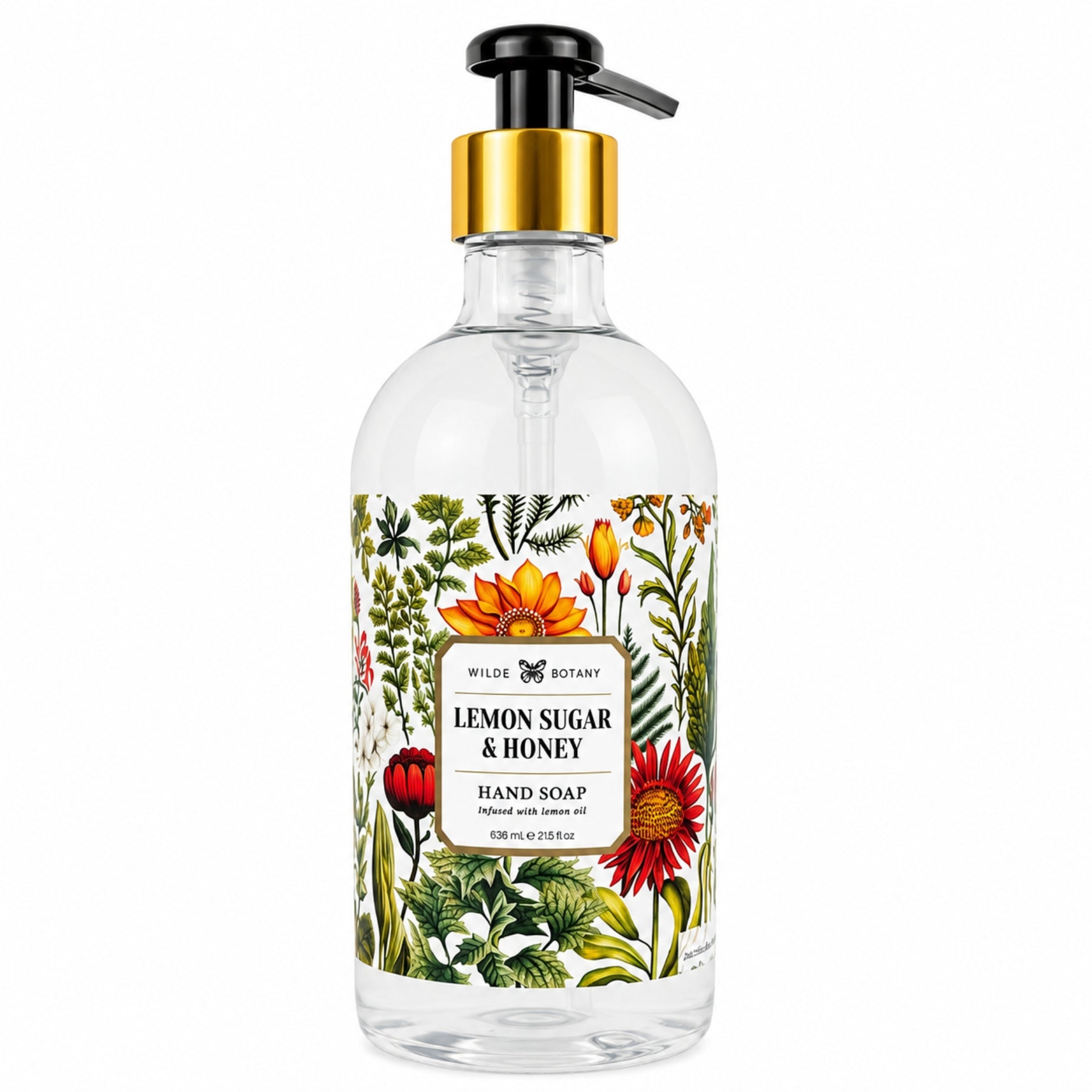 Wilde Botany Lemon Sugar & Honey Hans Soap 636ml
