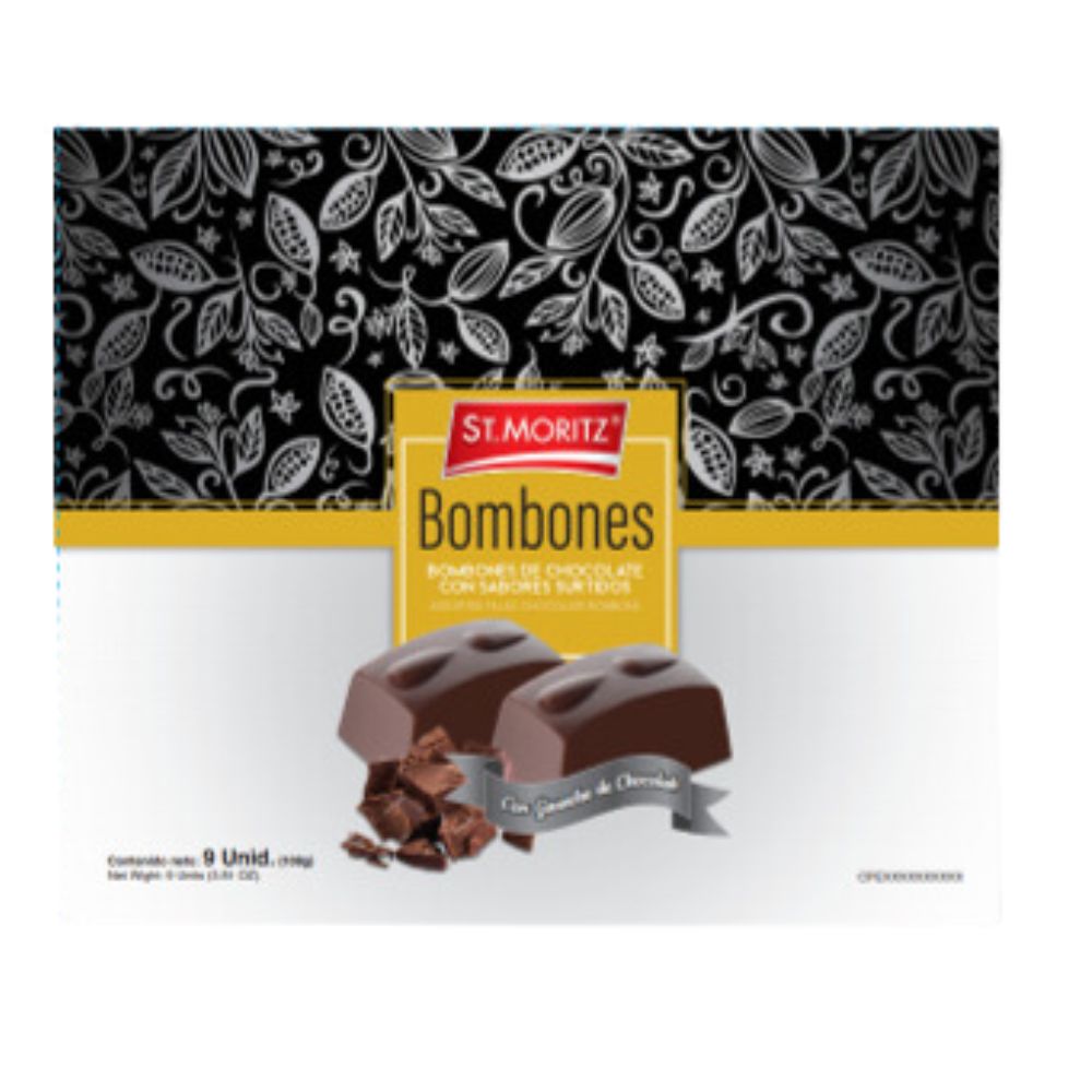 St. Moritz Bombonera Lágrima 9 Unidades 90gr