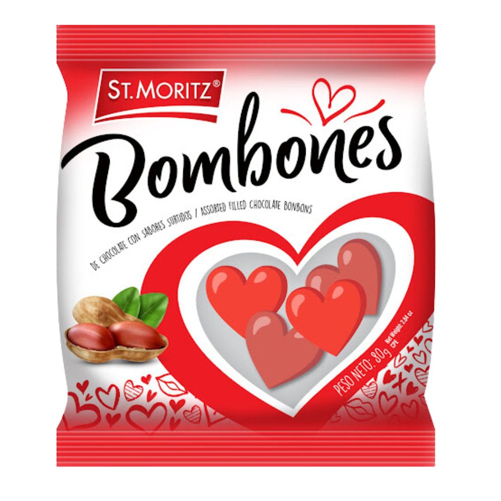 St. Moritz Bombones de Chocolate con Sabores Surtidos Bolsa de 10 Und