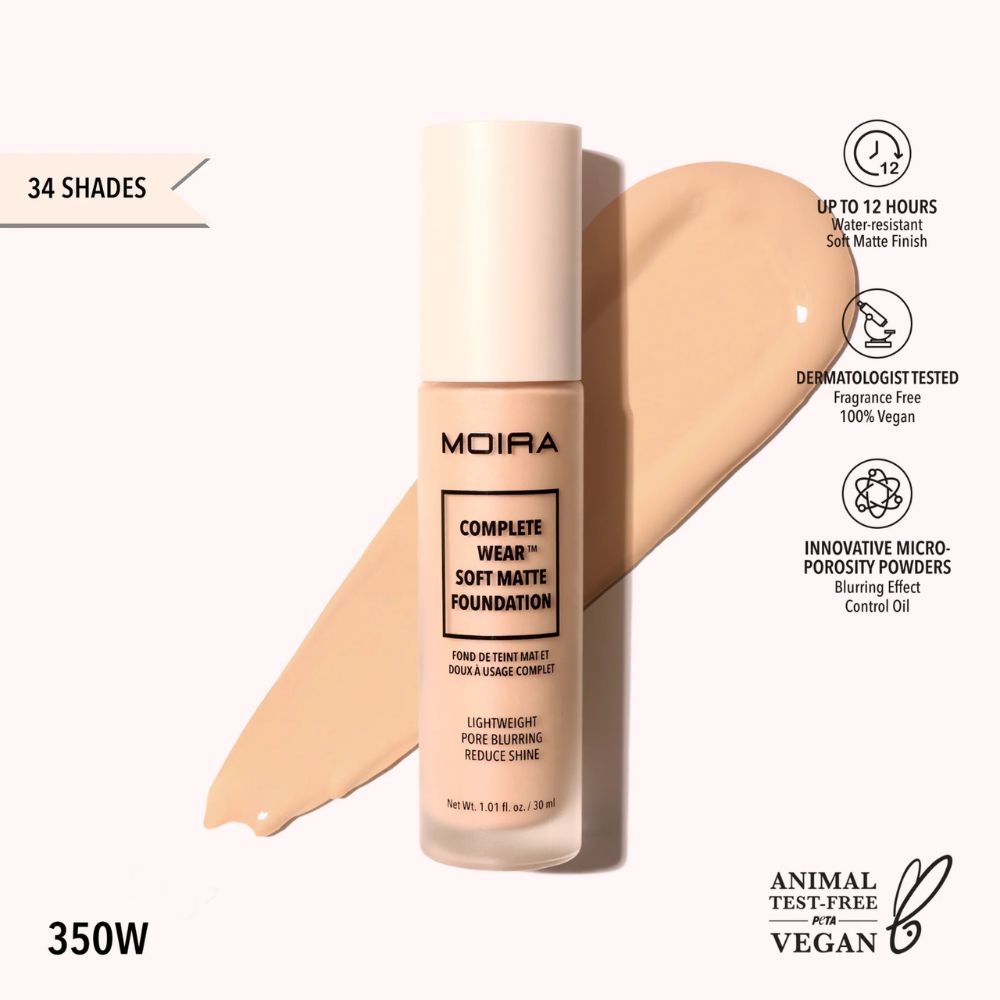 Moira Complete Wear Soft Matte Foundation 7 Tonos 30ml