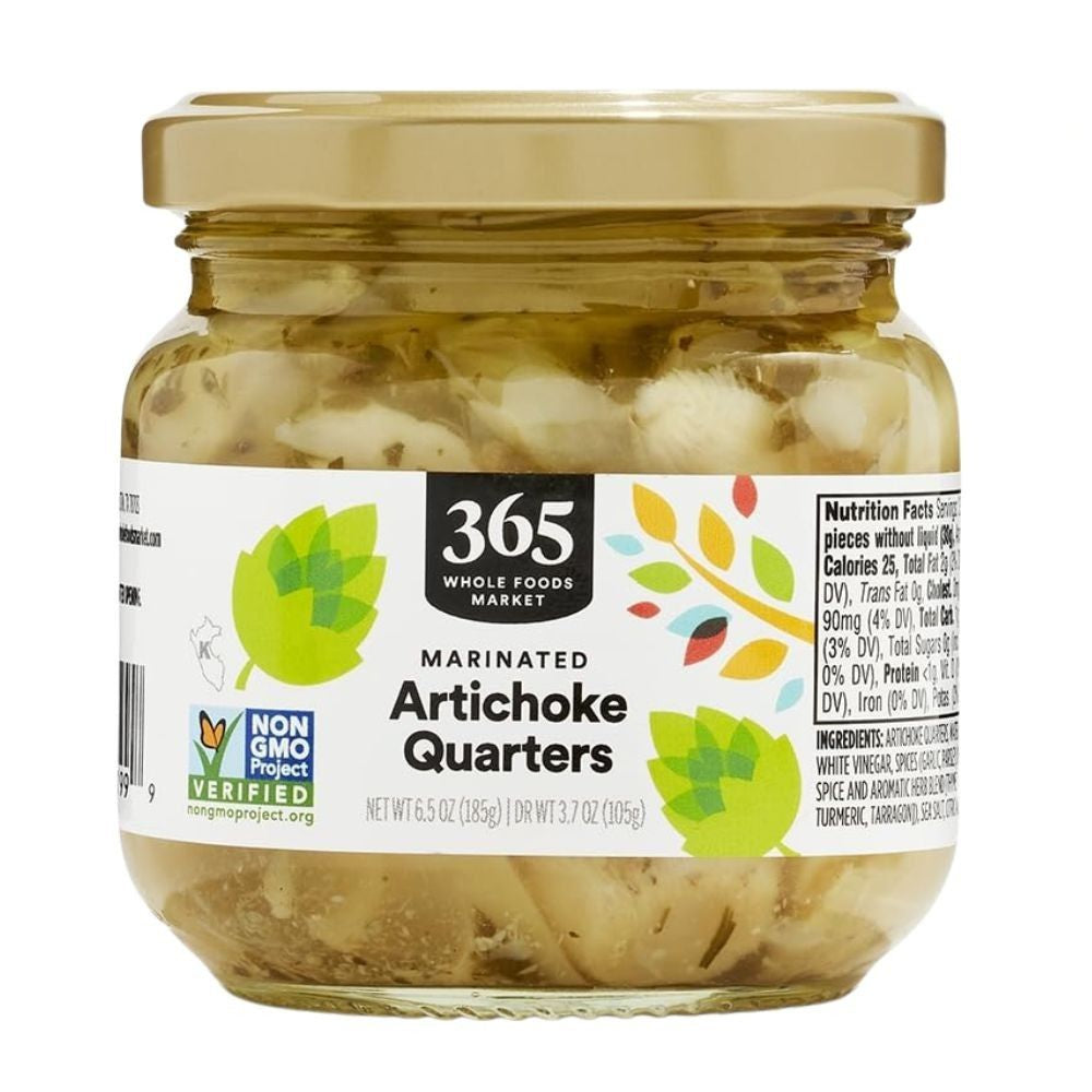 365 Whole Foods Market Marinated Artichoke Quarters 185g