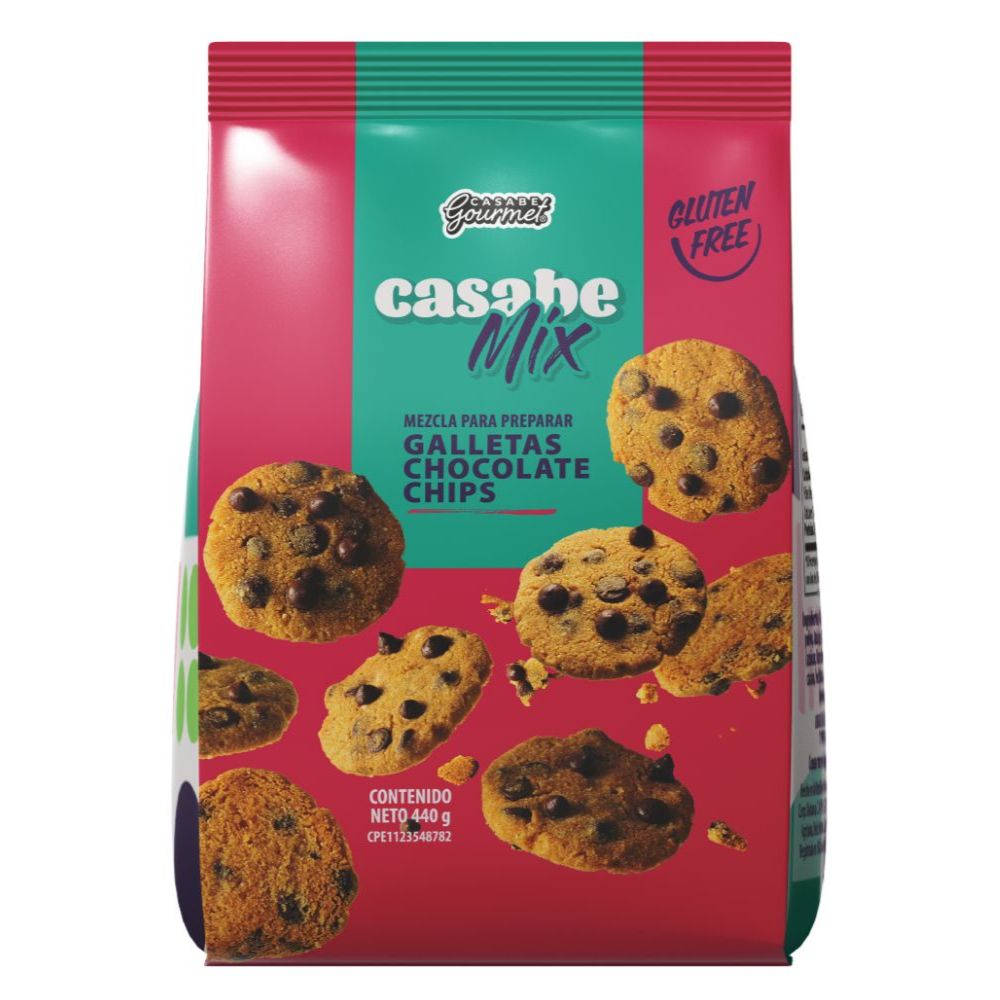 Casabe Gourmet Casabe Mix Galletas Choco Chips Mezcla 440g