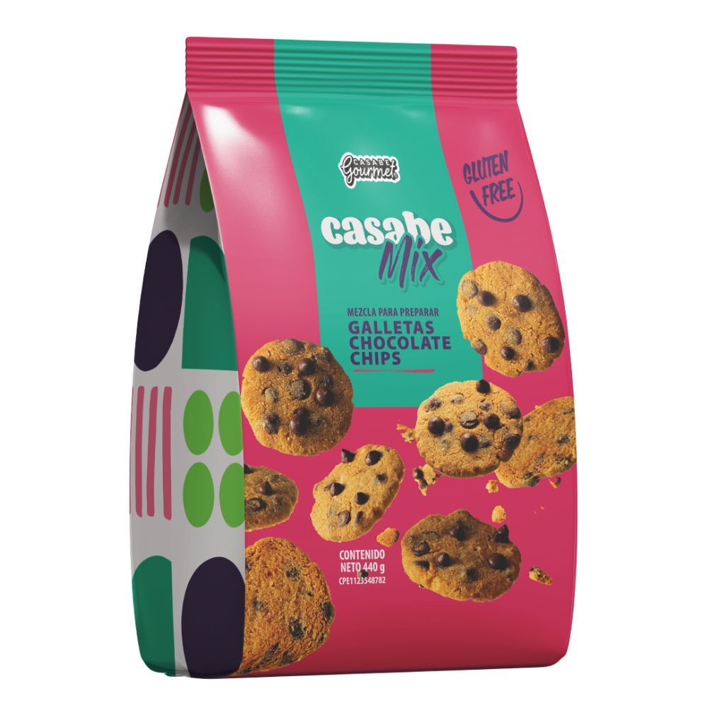 Casabe Gourmet Casabe Mix Galletas Choco Chips Mezcla 440g