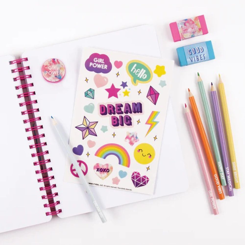 3C4G Kit De Dibujo Todo En Uno Con Efecto Tie-Dye Pastel 6+