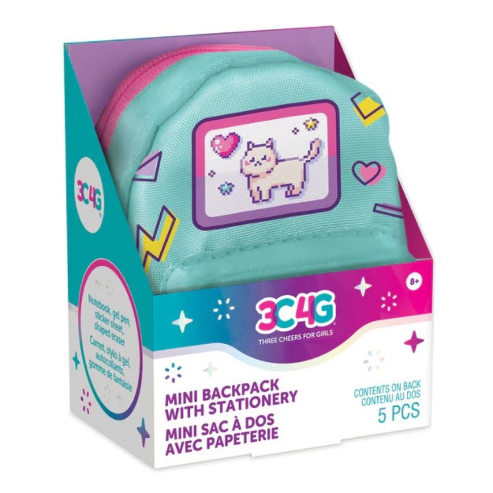 3C4G Mini Backpack Retro Gamer Agua Marina 8+ 5Pzs