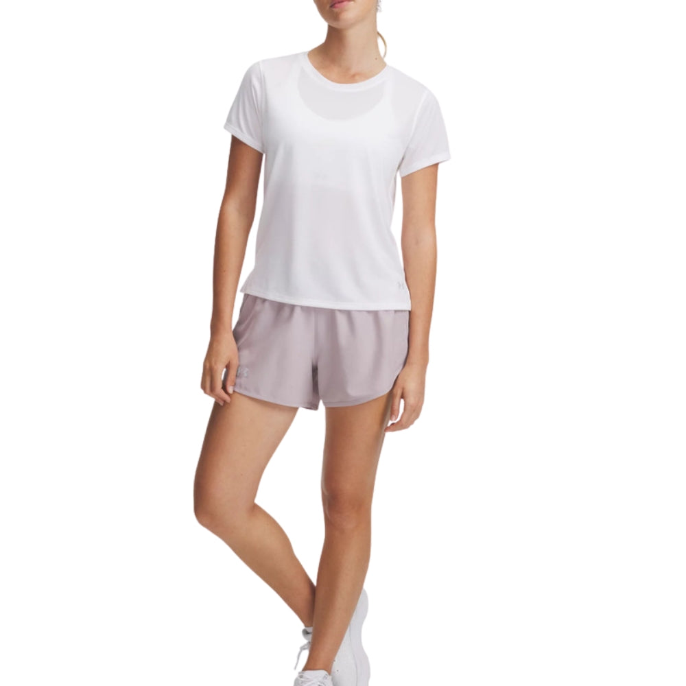 Under Armour Short Deportivo Fly By 3" Para Damas Color GrayDawn