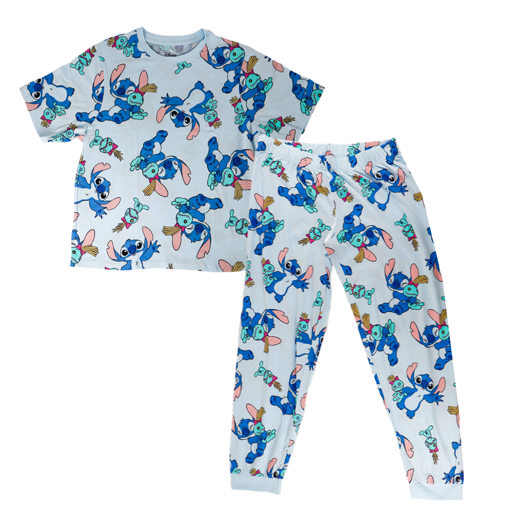 Disney Lilo & Stitch Tee & Cuffed Leg Pijama Set