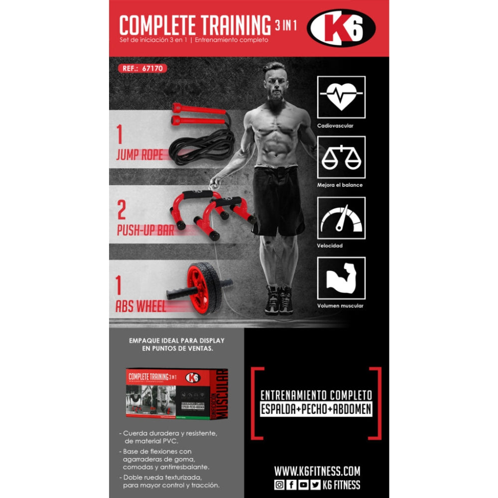 Set Entrenamiento Completo K6 3 en 1
