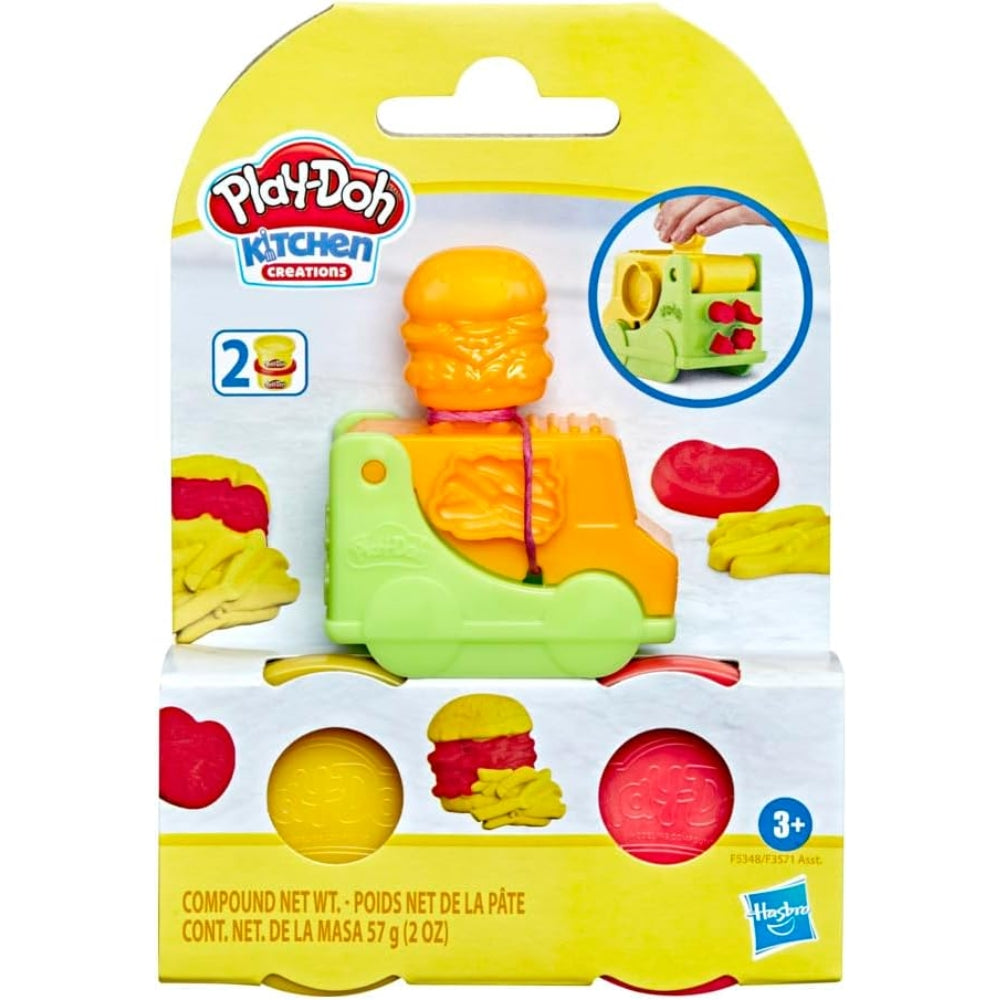Hasbro Play-Doh Juego De Mini Camión De Comida Verde Y Naranja 3+