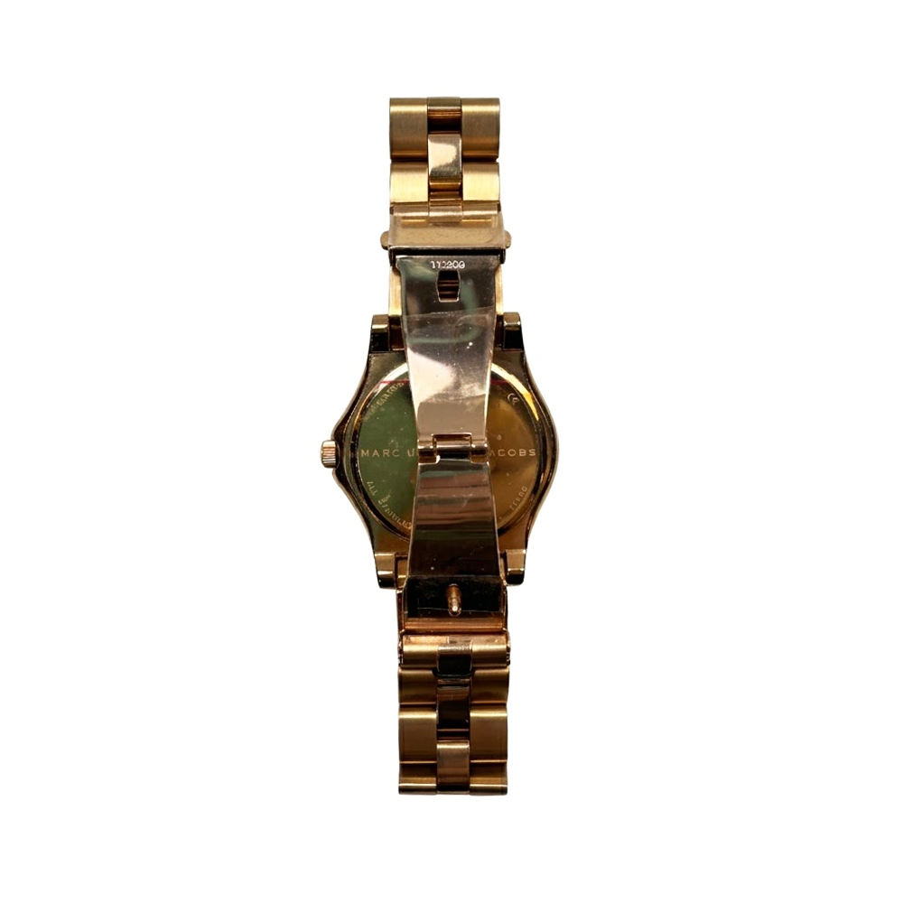 Marc Jacobs Reloj Amy Para Damas Gold & White