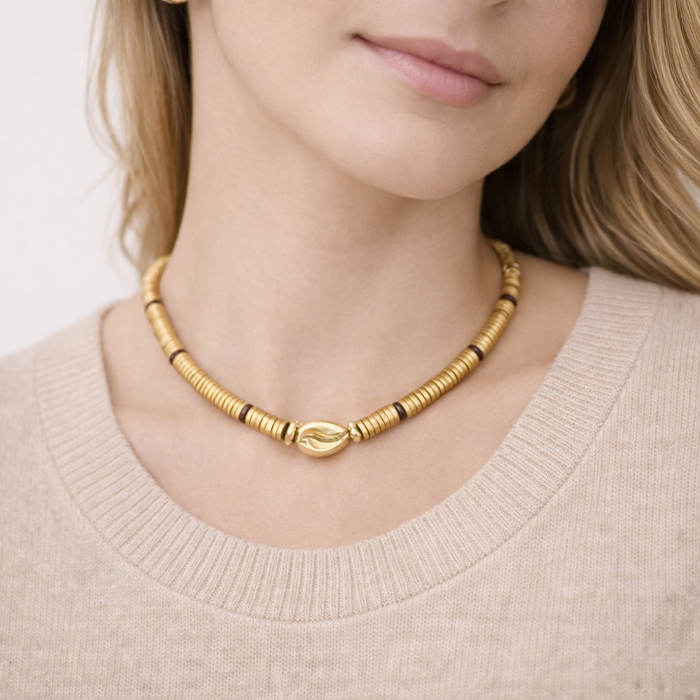 H&Co Collar De Pukas Golden