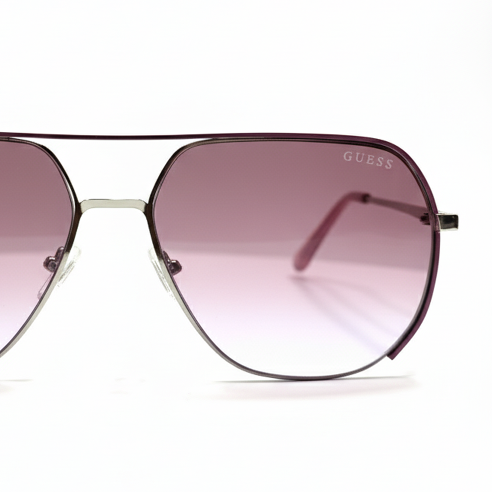 Guess Lentes De Sol Purple & Silver