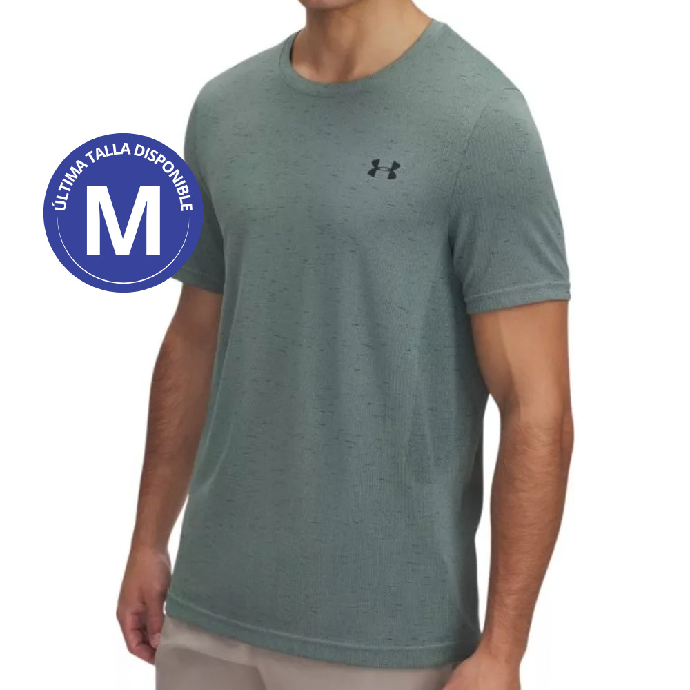 Under Armour Franela Manga Corta Para Caballeros Vanish Seamless SS Silica Green