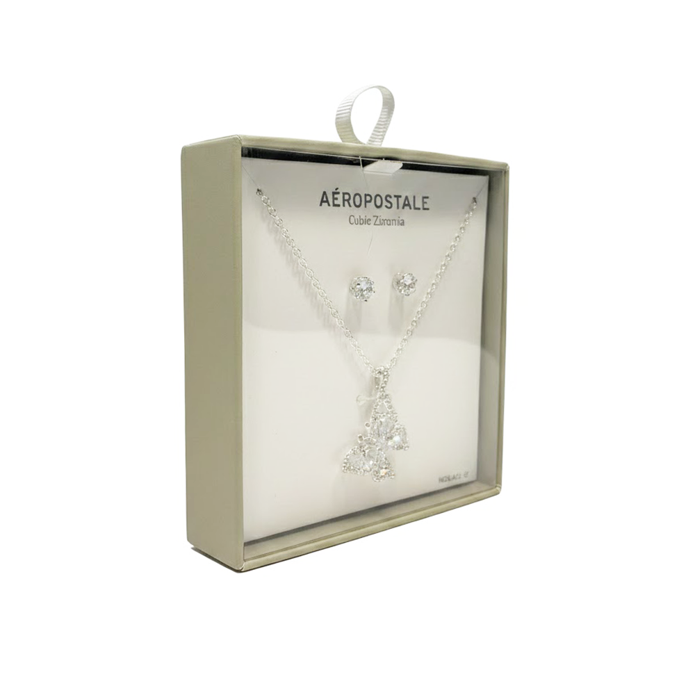 Aeropostale Set De Collar y Zarcillos Mariposa