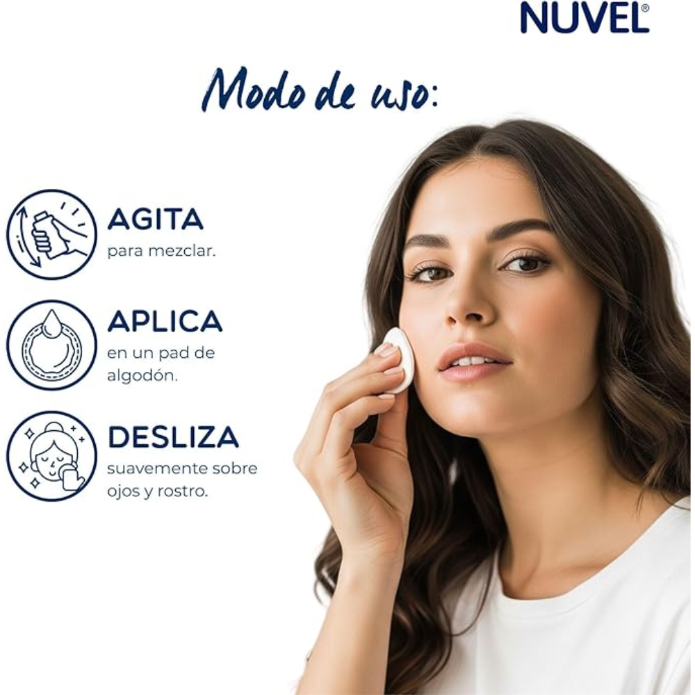 Nuvel Desmaquillante Bifásico Oil-Free Para Piel Mixta A Grasa 235ml