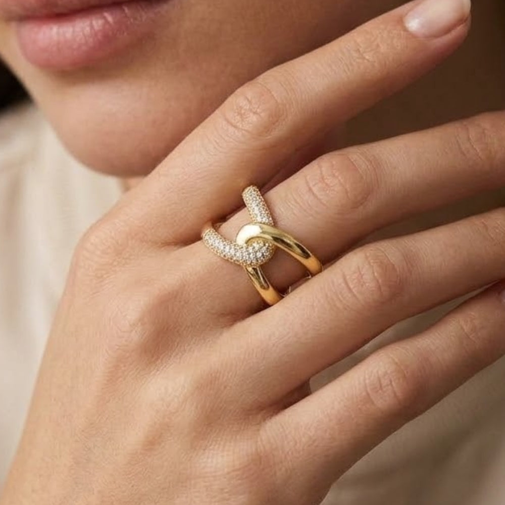 H&Co Anillo Ajustable Para Damas Glimer