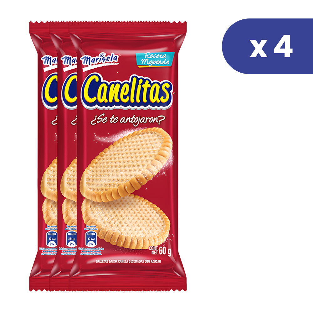 Galletas Canelitas 250gr 4Und