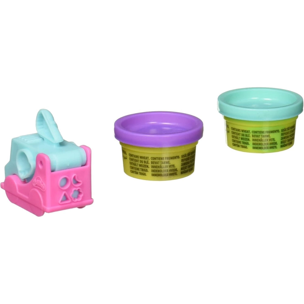 Hasbro Play-Doh Juego De Mini Camión De Comida Rosado Y Azul 3+