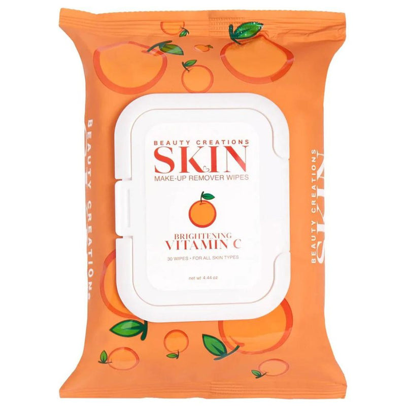Beauty Creations Skin Make-Up Remover Wipes Brightening Vitamin C - 30 Wipes