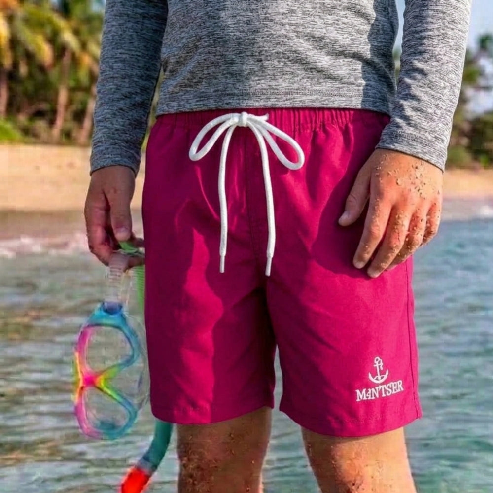 Mania de Ti Short De Baño Para Niños Fucsia