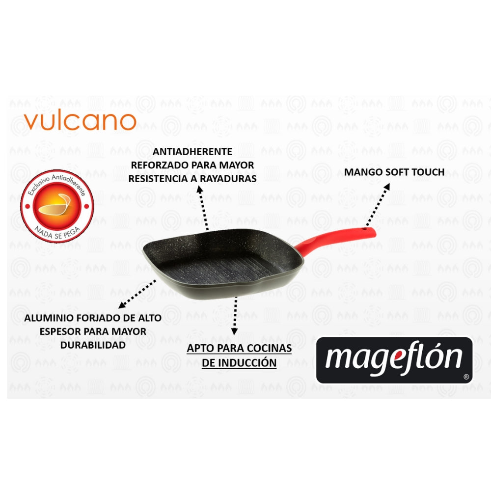 Mageflon Asador 28 cm Vulcano