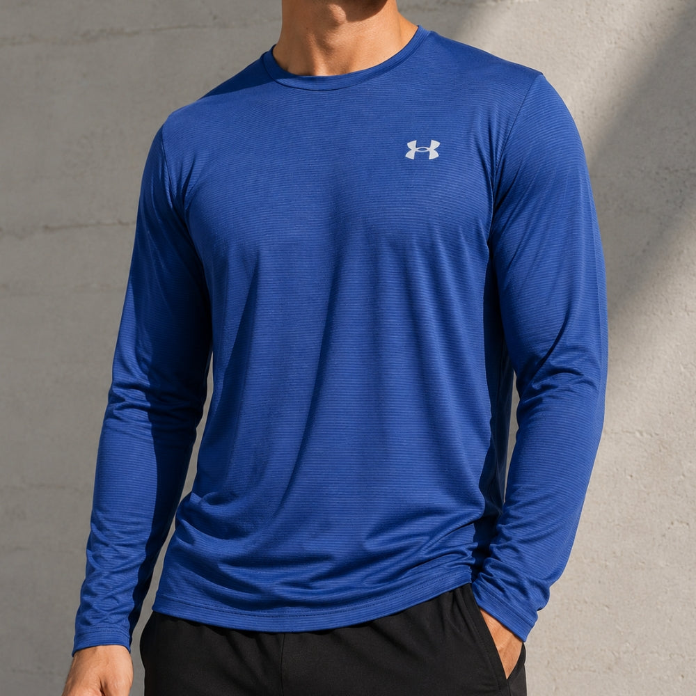 Under Armour Camiseta Running Reflectiva Para Caballeros Color Tech Blue