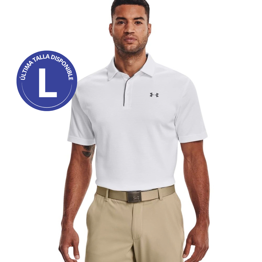 Under Armour Franela Polo Tech Para Caballeros Color Blanco