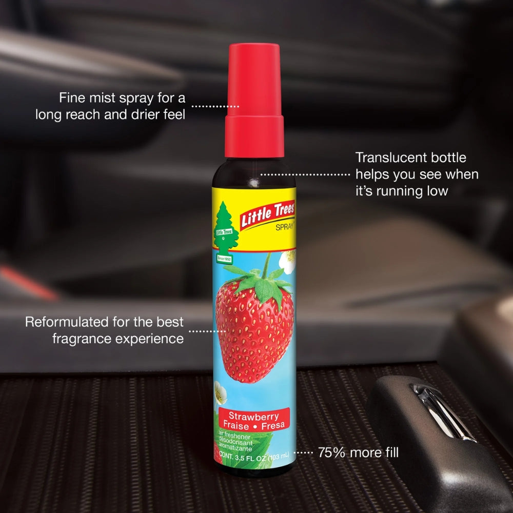 Aromatizante Little Trees Sprays Strawberry 3.5 Oz