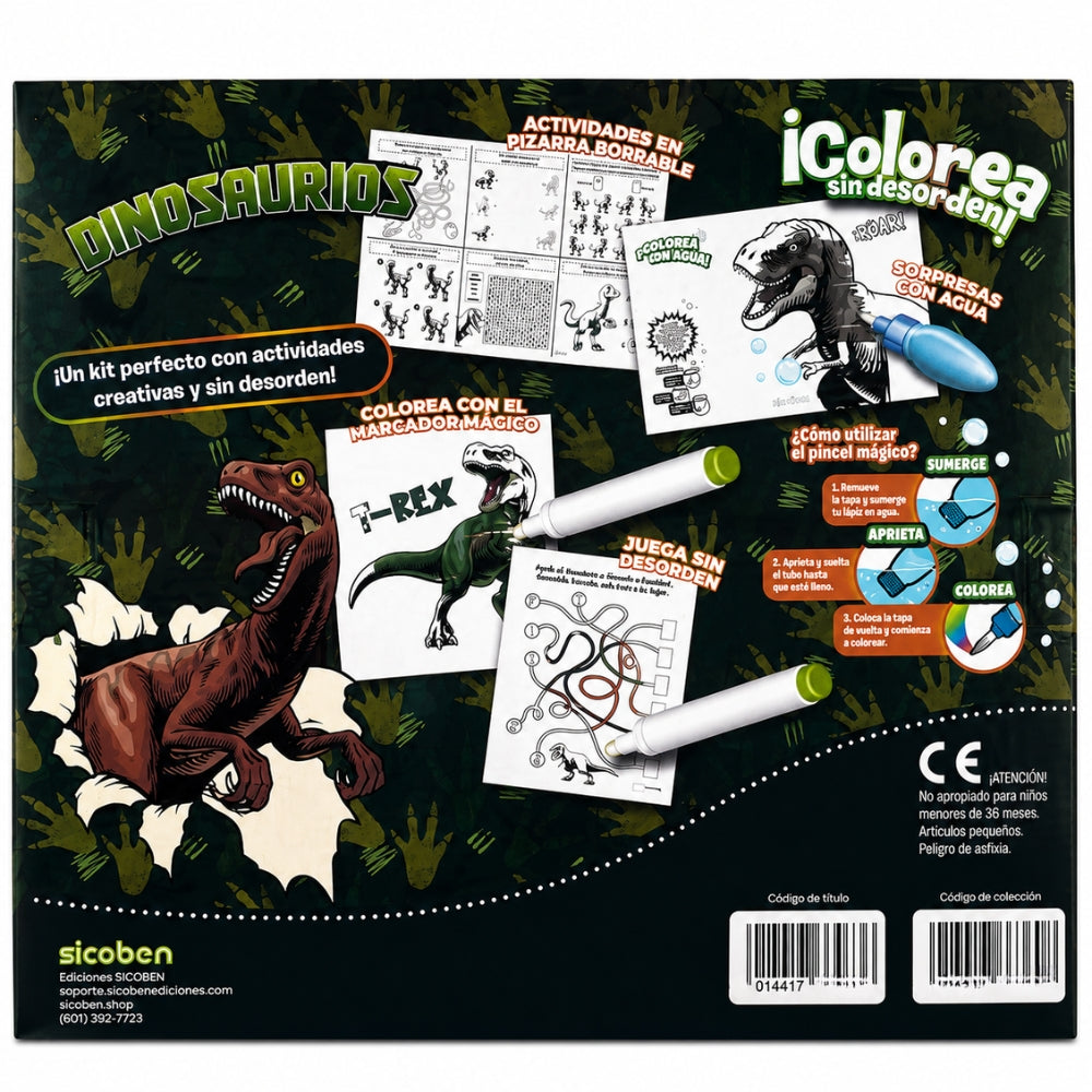 Set de Actividades 4 en 1 Sicoben Dinosaurios